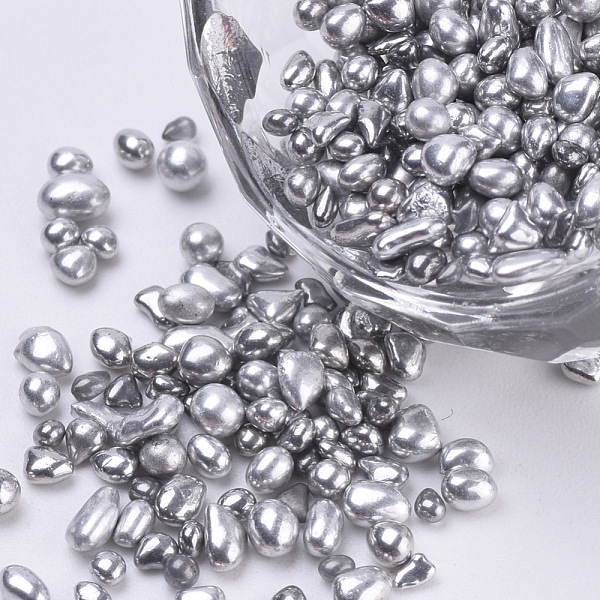 

PandaHall Plated Glass Seed Beads, For Nail Art Decoration, No Hole/Undrilled, Chip, Silver, 1.5~5x1.5~2x1.5~2mm Glass Chip Silver