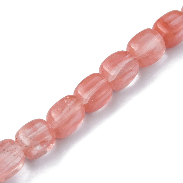 

PandaHall Cherry Quartz Glass Beads Strands, Cuboid, 8.5~11x7.5~9x7.5~9mm, Hole: 1.2mm, about 20pcs/strand, 7.72~8.74 inch(19.6~22.2cm)...