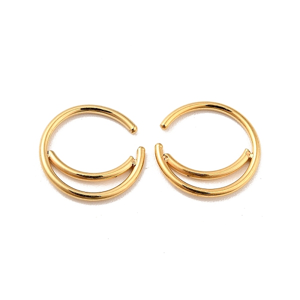 

PandaHall Crescent Moon Shape 316 Surgical Stainless Steel Hoop Nose Rings, Piercing Jewelry for Women, Golden, 9.5mm, Pin: 0.9mm 316...