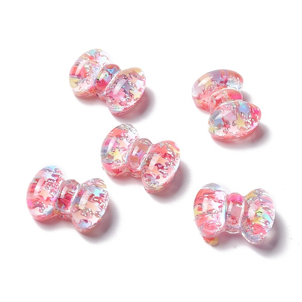 

PandaHall Resin Cabochons, Bowknot, Colorful, 15x20.5x9mm Resin Bowknot Pink