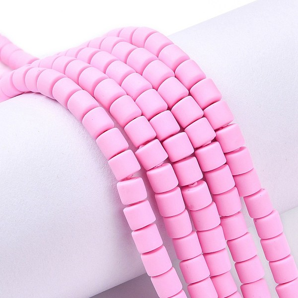 

PandaHall Handmade Polymer Clay Bead Strands, Column, Violet, 6.5x6mm, Hole: 1.2mm, about 61pcs/strand, 15.75 inch(40cm) Polymer Clay Column..., Purple