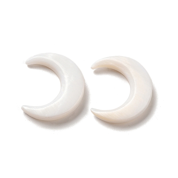 

PandaHall Natural Freshwater Shell Beads, Moon, White, 20x17.5x3.5mm, Hole: 1mm Freshwater Shell Moon White