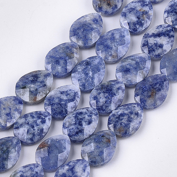 

PandaHall Natural Blue Spot Jasper Beads Strands, Faceted, teardrop, 18x13~13.5x5.5~6mm, Hole: 1.2mm, about 11pcs/strand, 7.8 inch Blue Spot...