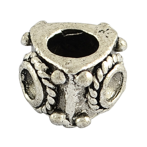 

PandaHall Tibetan Style Alloy Triangle Prism European Bead Rhinestone Settings, Lead Free , Antique Silver, 7x11x10mm, Hole: 5mm, about...