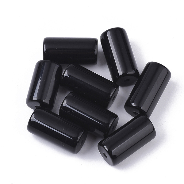 

PandaHall Resin Beads, Opaque, Column, Black, 24x12mm, Hole: 2mm Resin Column Black
