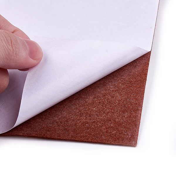 

PandaHall Self-adhesive Felt Fabric, DIY Crafts, Coconut Brown, 20x30x0.08cm Cloth Brown