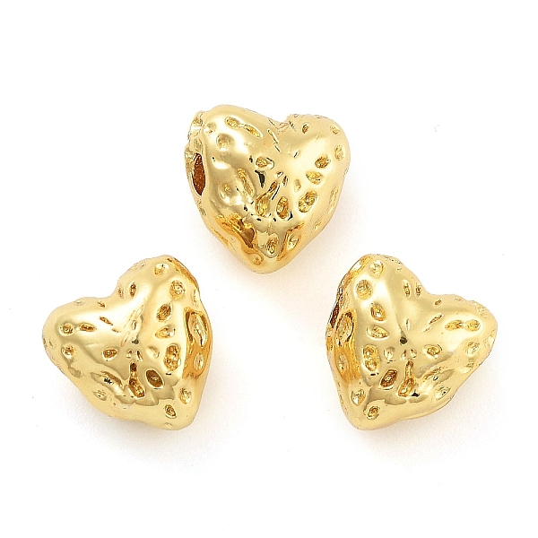 

PandaHall Rack Plating Brass Beads, Cadmium Free & Lead Free, Long-Lasting Plated, Heart, Real 18K Gold Plated, 8x8x6.5mm, Hole: 2mm Brass...