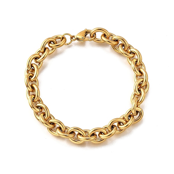 304 Stainless Steel Cable Chain Bracelets for Women
