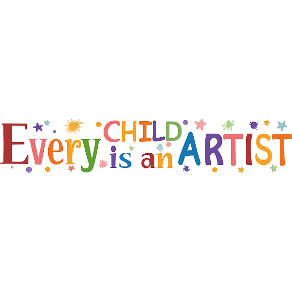 

PandaHall PVC Wall Stickers, for Home Living Room Bedroom Decoration, Maxim, Colorful, 19x92cm Plastic Word