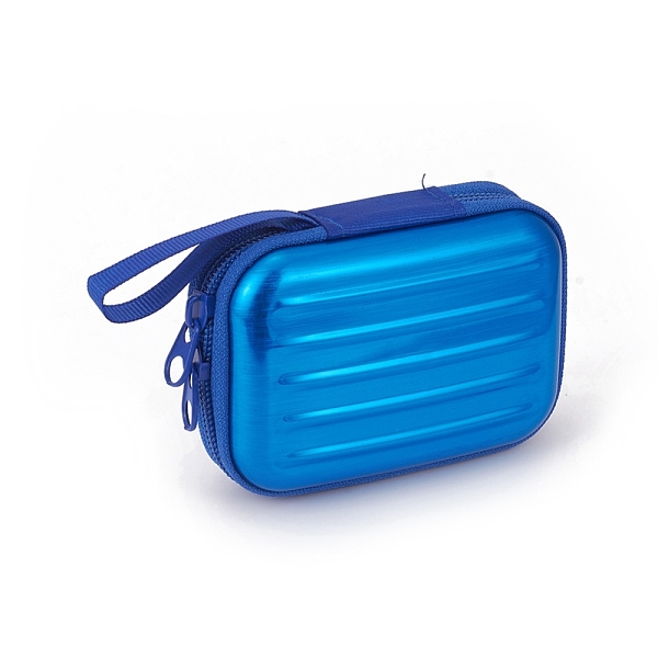 

PandaHall Tinplate Zipper Bag, Portable Coin Purse, for Business Card, Draw-bar box Shape, Blue, 70x100mm Tinplate Blue