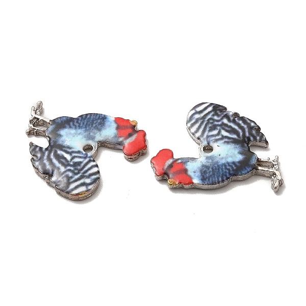 

PandaHall Alloy Enamel Pandants, Lead Free & Cadmium Free, Platinum, Rooster Charm, Black, 23x19.5x2mm, Hole: 1.6mm Alloy+Enamel Rooster...