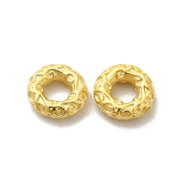 

PandaHall Brass Beads, Cadmium Free & Lead Free, Long-Lasting Plated, Textured, Round Ring, Real 24K Gold Plated, 5.5x1.5mm, Hole: 2mm Brass...