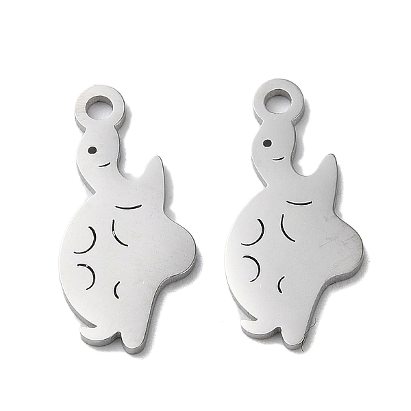 

PandaHall 304 Stainless Steel Pendants, Manual Polishing, Tortoise Charms, Stainless Steel Color, 18x8.5x1mm, Hole: 1.6mm 304 Stainless...