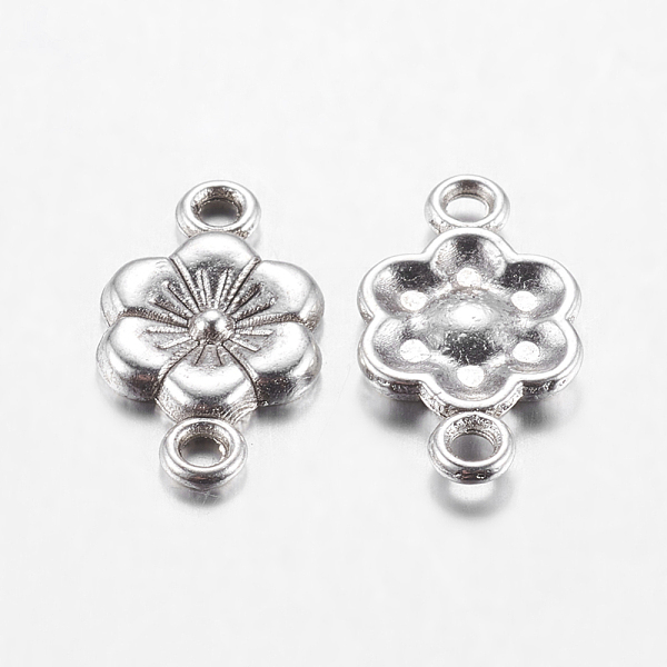 

PandaHall Tibetan Style Alloy Flower Links Connectors, Cadmium Free & Lead Free, Plum Blossom, Antique Silver, 18x10mm, Hole: 2mm Alloy...