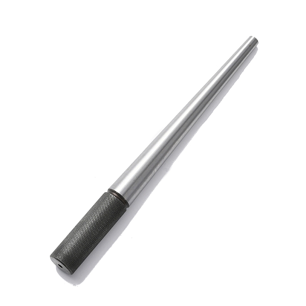 PandaHall Steel Ring Sizer Mandrel, Ring Gauge, Platinum, 28.1x2.5cm Steel