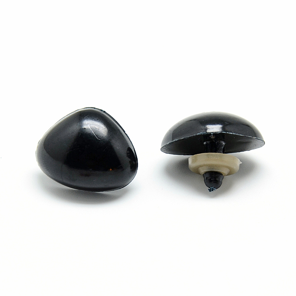 

PandaHall Craft Plastic Doll Noses, Safety Noses, Black, 19x24mm, Pin: 5~6mm Plastic