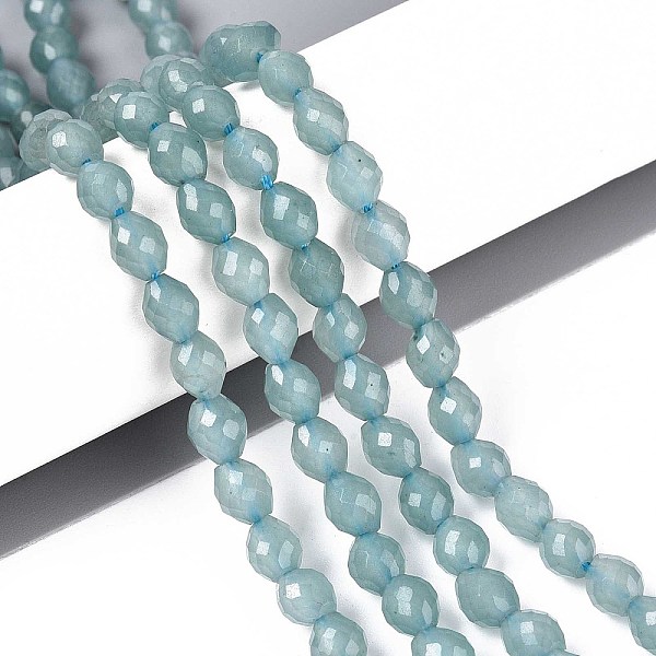 Natural Dyed White Jade Beads Strands