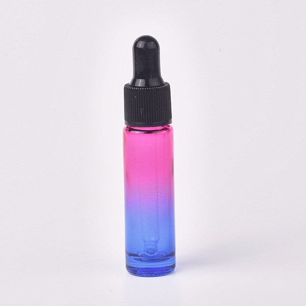 

PandaHall Two Tone Glass Dropper Bottles, with Glass Droppers and Black Cap, Empty Refillable Bottle, Colorful, 9.35cm, Capacity: 10ml Glass...