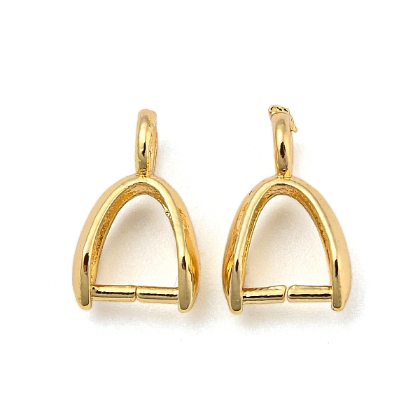 

PandaHall Rack Plating Brass Ice Pick Pinch Bails, Long-Lasting Plated, Real 14K Gold Plated, 11x6.5x3.5mm, Hole: 1.8mm, Pin: 0.9mm Brass