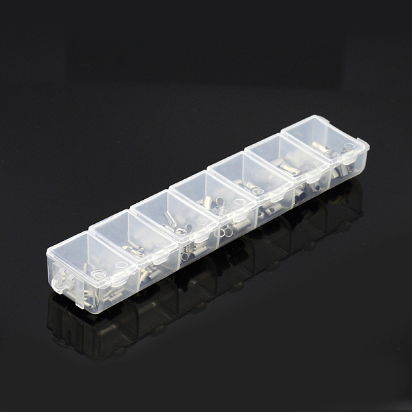 

PandaHall Mixed Tube 304 Stainless Steel Cord Ends, End Caps, Stainless Steel Color, 7x2mm, Hole: 1mm, about 110pcs/box, Inner Diameter...