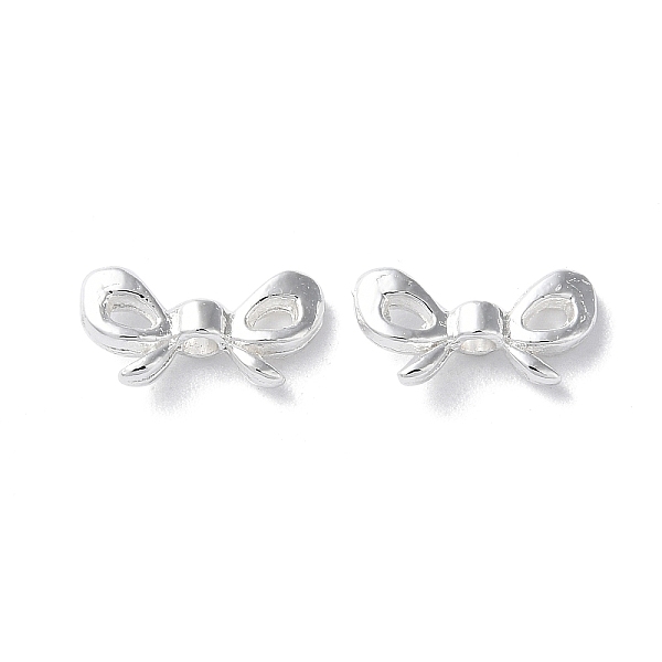 

PandaHall Alloy Beads, Long-Lasting Plated, Bowknot, Silver, 6x12x3mm, Hole: 1.6mm Alloy Bowknot