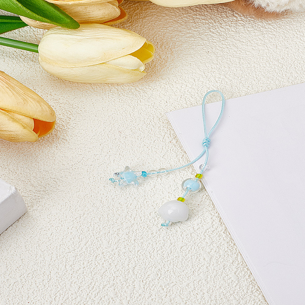 1Pc Resin with Nylon Cord Mobile Accessories Decoration-image-HJEW-LP0002-13B-en