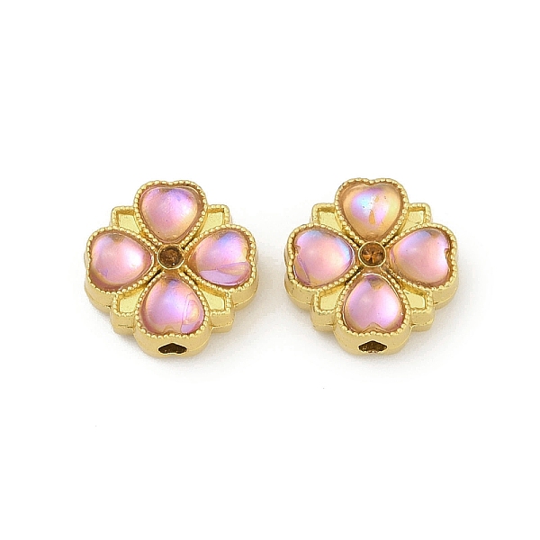 Alloy Resin Rhinestone Beads