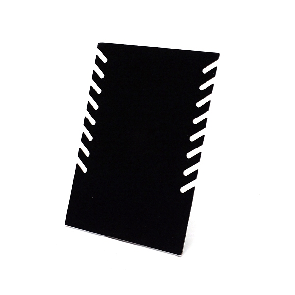 

PandaHall Velvet Necklace Displays, Rectangle, Black, 27.5x19x0.5cm Velvet Black