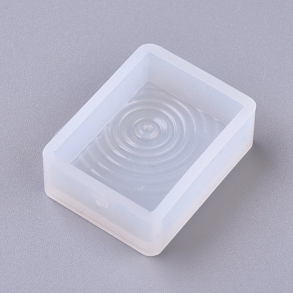 

PandaHall DIY Water Wave Rectangle Silicone Molds, Resin Casting Molds, For UV Resin, Epoxy Resin Jewelry Making, White, 39x30x12.8mm, Inner...