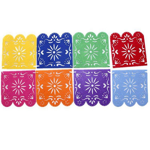 2 Strands Felt Square Flags