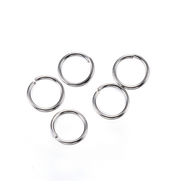 

PandaHall 304 Stainless Steel Jump Rings, Open Jump Rings, Stainless Steel Color, 5x0.6mm, 22 Gauge, Inner Diameter: 3.8mm 304 Stainless...