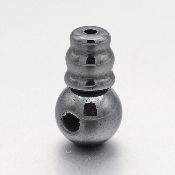 

PandaHall Non-magnetic Synthetic Hematite 3 Hole Guru Beads, T-Drilled Beads, Black, 19x10mm, Hole: 2mm Non-magnetic Hematite Others Black