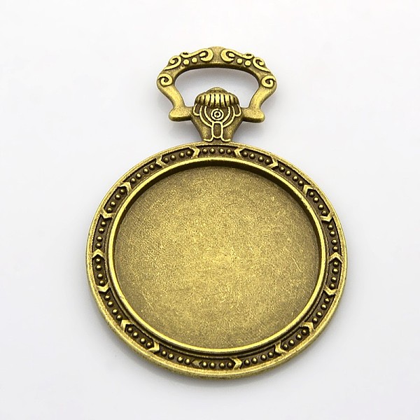 

PandaHall Mixed Styles Tibetan Style Alloy Pendant Cabochon Bezel Settings, Nickel Free, Antique Bronze, 18~73x15~54x2~3mm, Hole: 2~8x2~15mm...