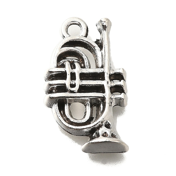 

PandaHall Tibetan Style Alloy Pendants, Cadmium Free & Lead Free, Antique Silver, Musical Instruments, 21x12x3mm, Hole: 2mm, about...