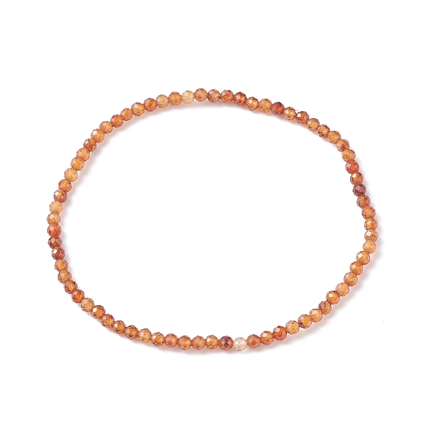 

PandaHall 3mm Natural Garnet Beads Stretch Bracelet for Girl Women, Inner Diameter: 2-1/4 inch(5.65cm), Beads: 3mm Garnet