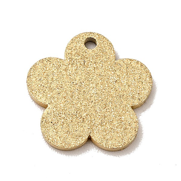 

PandaHall 304 Stainless Steel Pendants, Textured, Flower, Golden, 11.5x12x1mm, Hole: 1mm 304 Stainless Steel Flower