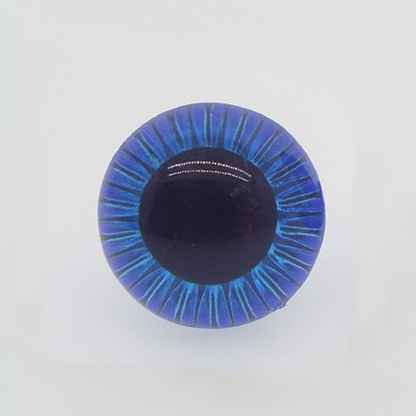 

PandaHall Craft Plastic Doll Eyes, Stuffed Toy Eyes, Safety Eyes, Half Round, Royal Blue, 15mm Plastic Half Round