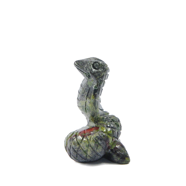 

PandaHall Natural Dragon Blood Sculpture Display Decorations, for Home Office Desk, Snake, 31.3x40.7mm Dragon Blood Snake