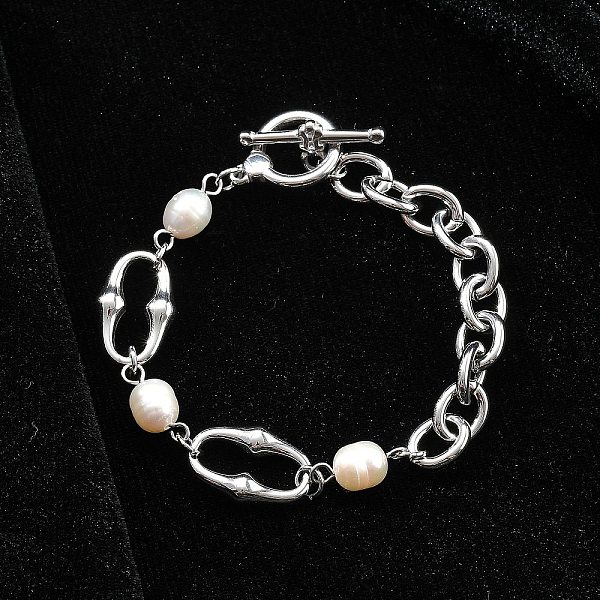 Stainless Steel Cable Chains Link Bracelets