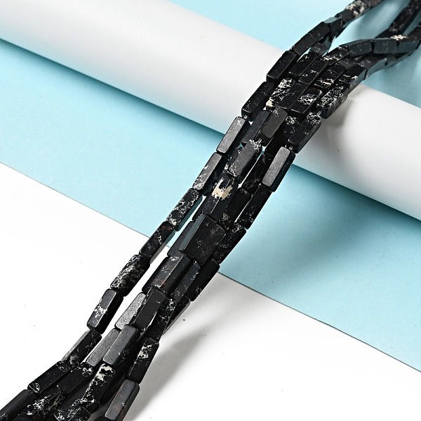

PandaHall Synthetic Imperial Jasper Bead Strands, Dyed, Cuboid, Black, 12~13x4~5x4~5mm, Hole: 1mm, about 29pcs/strand, 15.24''(38.7cm)...