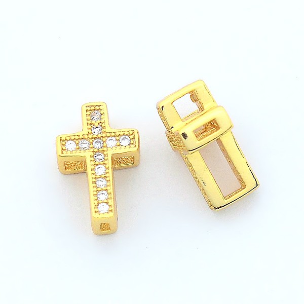 

PandaHall Fashionable Hollow Cross Brass Micro Pave Cubic Zirconia Beads, Cadmium Free & Nickel Free & Lead Free, Mixed Color, 11x7.5x5mm...