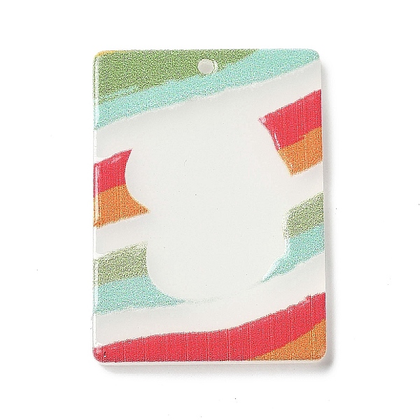 

PandaHall Acrylic Pendant, Rectangle, Colorful, 34.5x24.5x2.5mm, Hole: 1.6mm Acrylic Rectangle