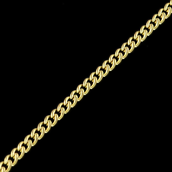 

PandaHall Unwelded Iron Curb Chains, with Spool, Light Gold, 2.7x2x0.6mm, about 328.08 Feet(100m)/roll Iron