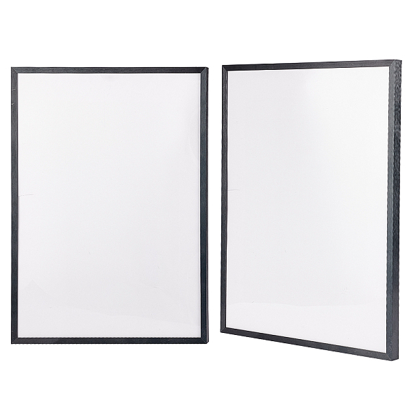 PandaHall Metal Wall Hanging Decorative Collage Picture Photo Frame, Rectangle, Black, 41.3x31.2x1.85cm, Inner Diameter: 40.6x30.5cm Alloy