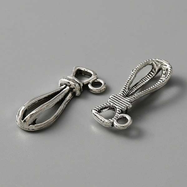 

PandaHall TIbetan Style Alloy Pendants, Eggbeater, Antique Silver, 24x10x4mm, Hole: 2mm Alloy Others