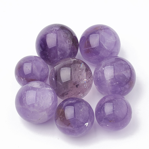 

PandaHall Natural Amethyst Decorations, Round, 32~45mm Amethyst Round