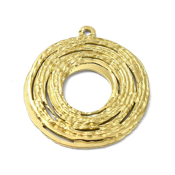 

PandaHall Ion Plating(IP) 304 Stainless Steel Pendants, Real 18K Gold Plated, Ring, 33x30.5x1.5mm, Hole: 1.6mm 304 Stainless Steel Ring