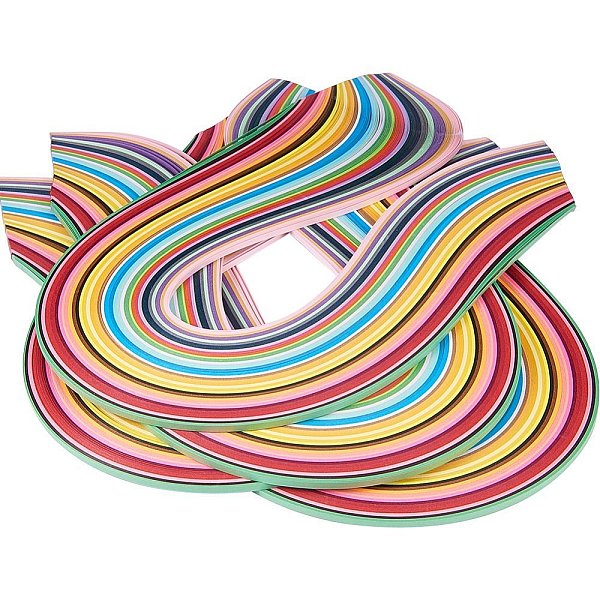 Pandahall Elite - 1440 Strisce Di Carta 36 Colori Quilling Strisce Di Carta 3mm