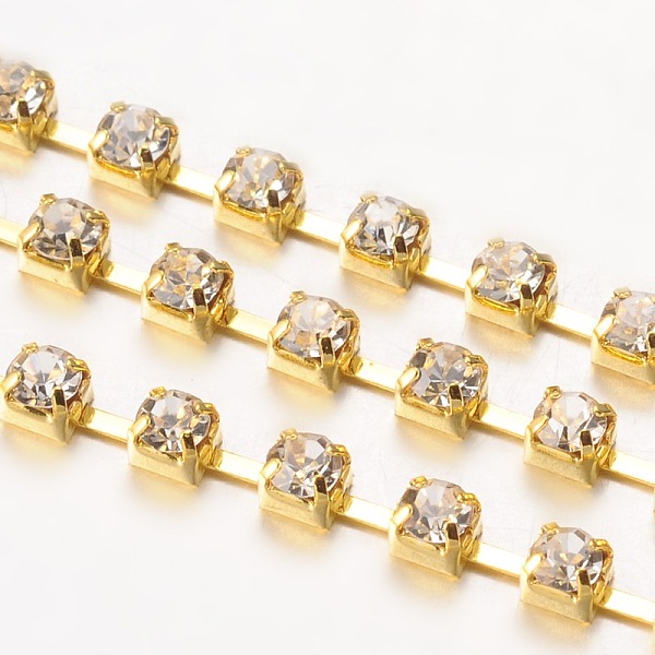 Brass Rhinestone Cu… - image