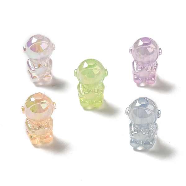 

PandaHall UV Plating Rainbow Iridescent Acrylic Beads, Astronaut, Mixed Color, 20x14x13.5mm, Hole: 3.5mm Acrylic Human Multicolor